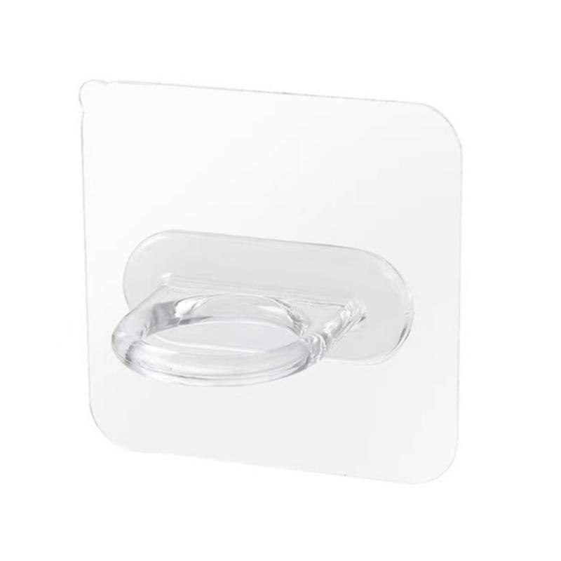 Wall Mounted Self-Adhesive Shampoo Bottle Shelf Liquid Soap Shower Gel Organizer Hook Holder Shelves Hanger Bathroom Accessories: 1PC