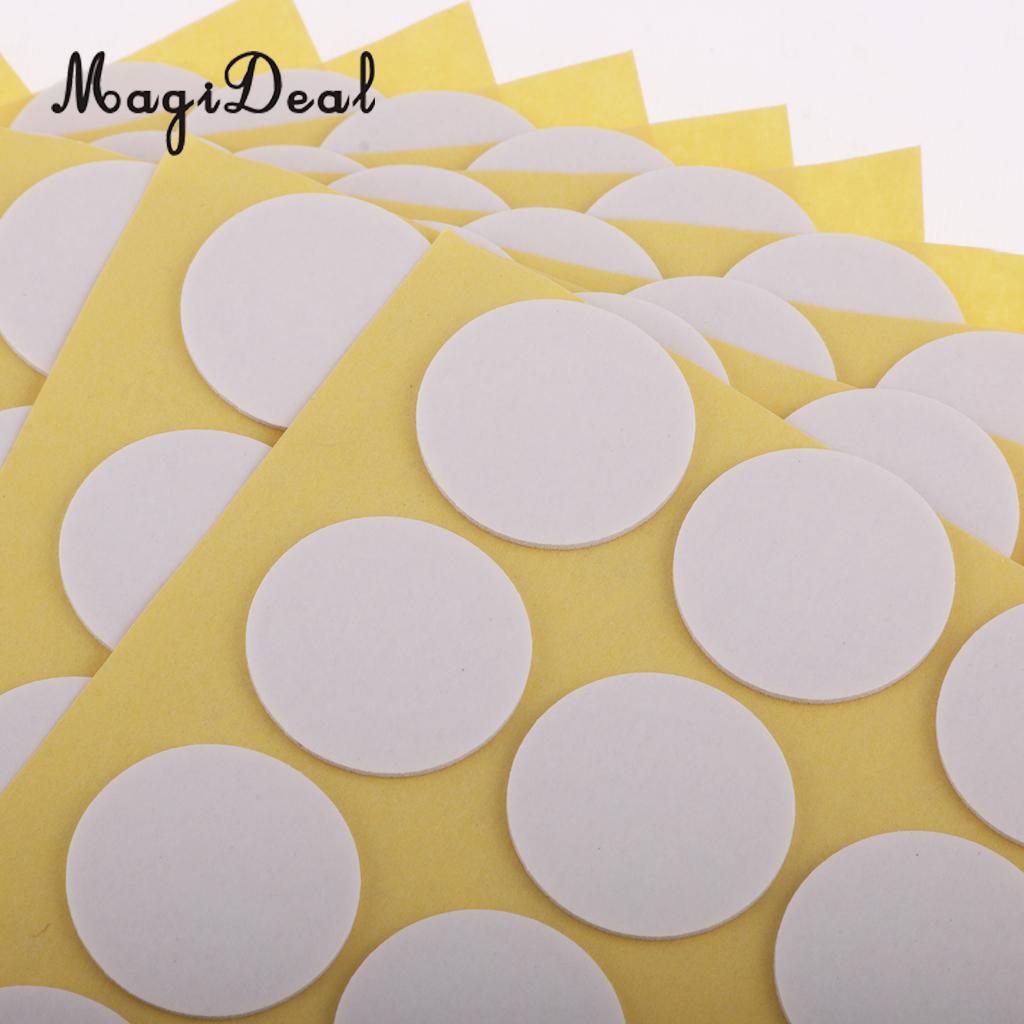 Magideal 200 pcs Candle Wick Stickers Adhesive Dots for Candle Making Home Decoration Candle Holder Fixed Stickers 20mm