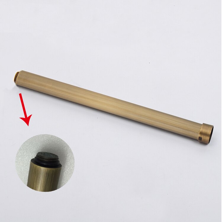 Dusch monteringsfästen 12 " 30 cm massiv mässing krom rund badrum dusch kran rörförlängning rör bar duschhållare arm