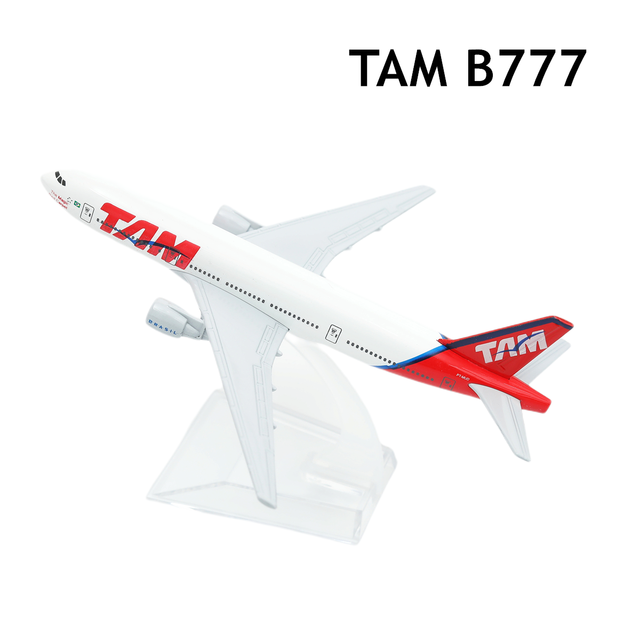 Scala Fedex Cargo Airplane lega Diecast Model 15cm World Aviation da collezione Souvenir giocattoli in miniatura per ragazzi: TAM B777