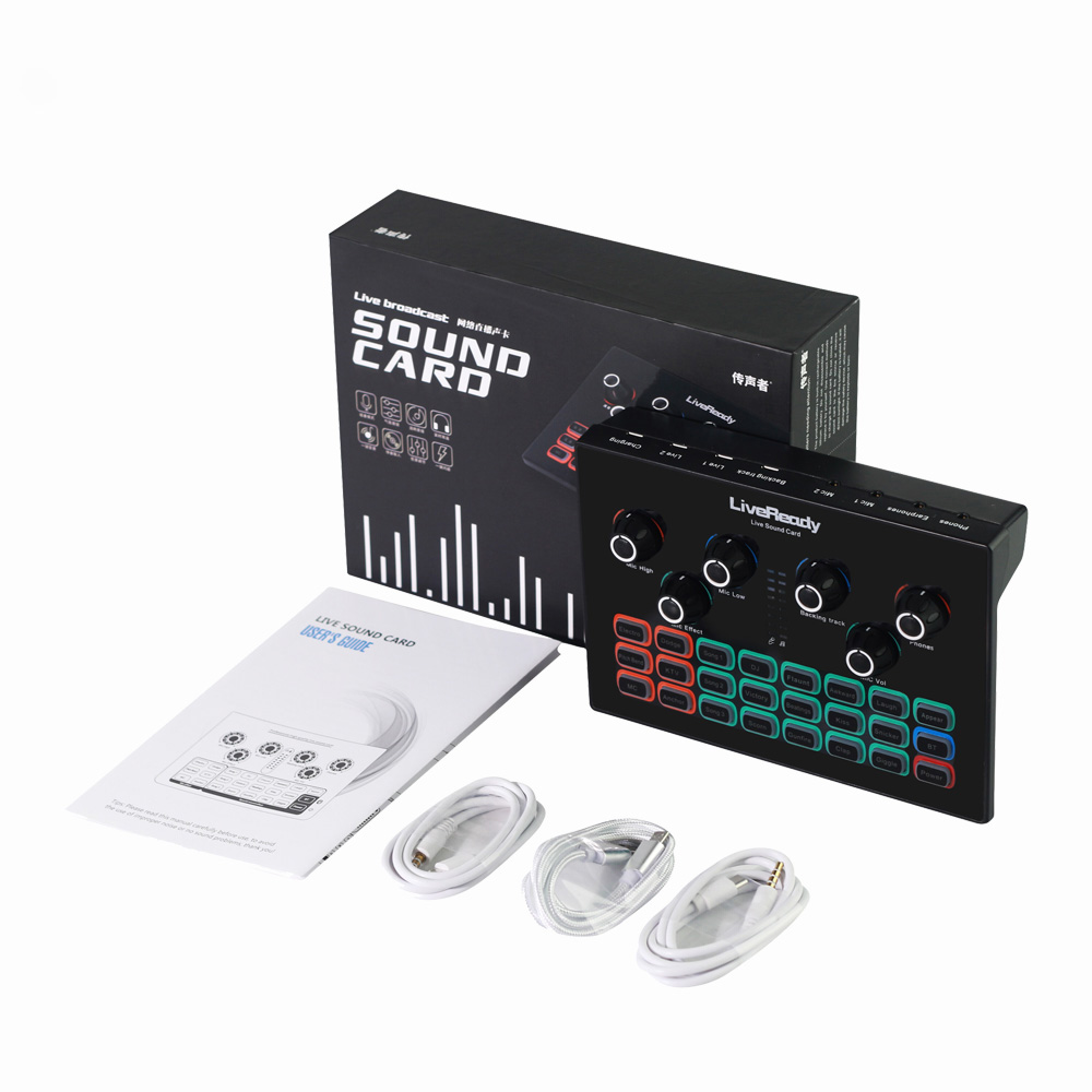 Live Mobile Phone External Equipment Singing K Song Bluetooth Tuning Computer Universal Sound Card