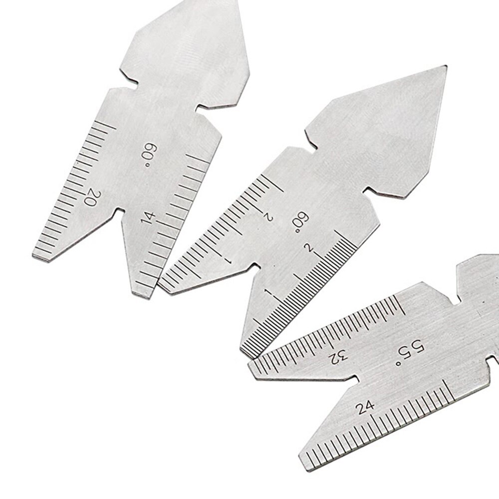 3 stuks/set 60 graden 55 graden inch metrische stalen meetinstrument schroefdraad spoedmeter centermeter meetinstrument draaibankgereedschap