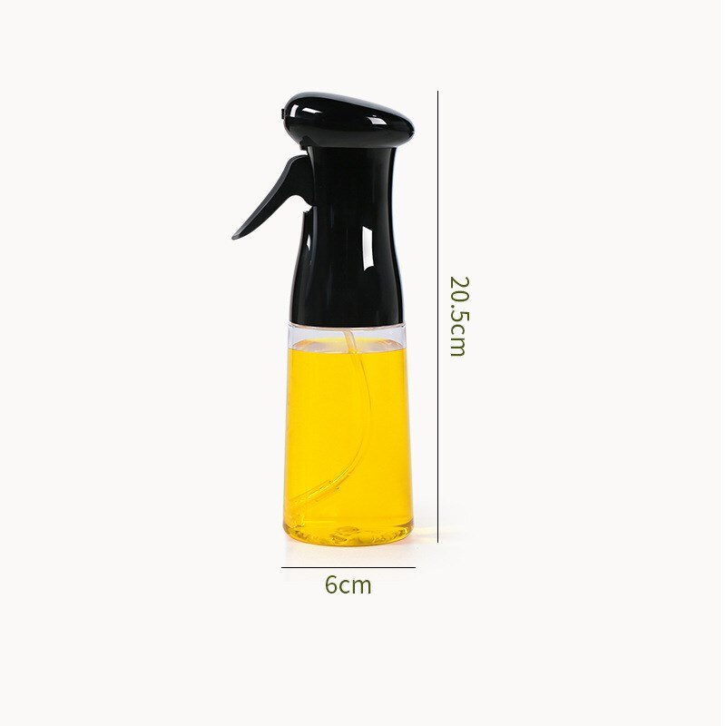 Japanse Stijl Eetbare Olie Spray Fles Olijfolie Plastic Spuit Barbecue Spuitfles Anti Lek Olie Pot Voor Koken Salade bbq: Black