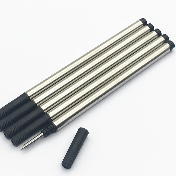 5 pieces per lot Screws Rollerball refill for MB pen ink refills Recharges d'encre pour stylo Rollerball: Black ink
