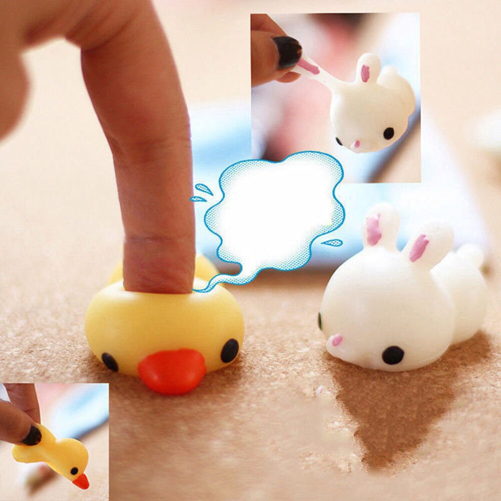 10 PCS Min Change Color Cute Cat Antistress Ball Mochi Rising Soft Sticky Stress Relief Funny Toy