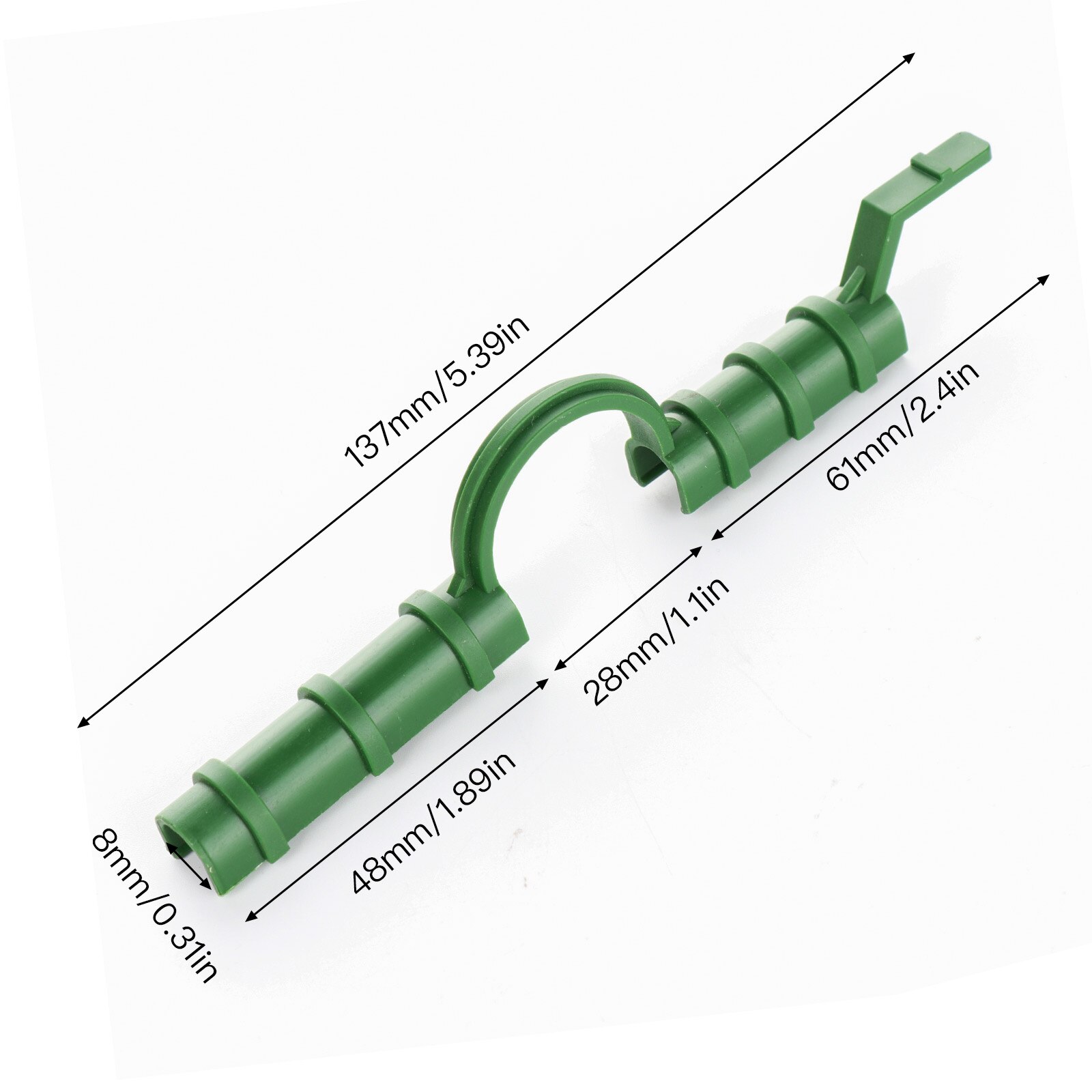 Morsetti per tubi per serre PE 11-20MM serra rete verde Tunnel clip a cerchio supporto per pilastro da giardino accessori per reti da giardino: B3 8mm