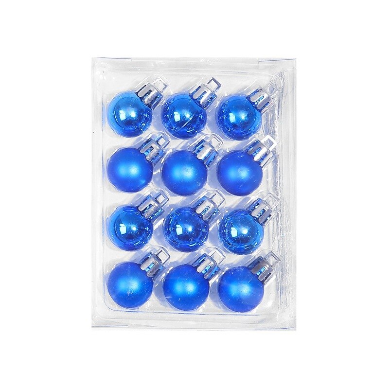 12 stuks feestdecoratie kerstballen ornamenten kleine onbreekbare kerstboom hangende bal hanger massief: 2