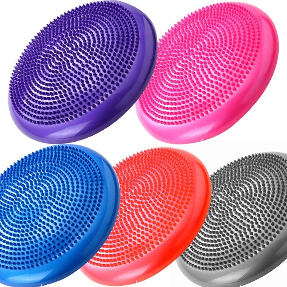 Yoga balls massage pad inflatable stability wobble balance disc cushion mat fitness exercise training ball