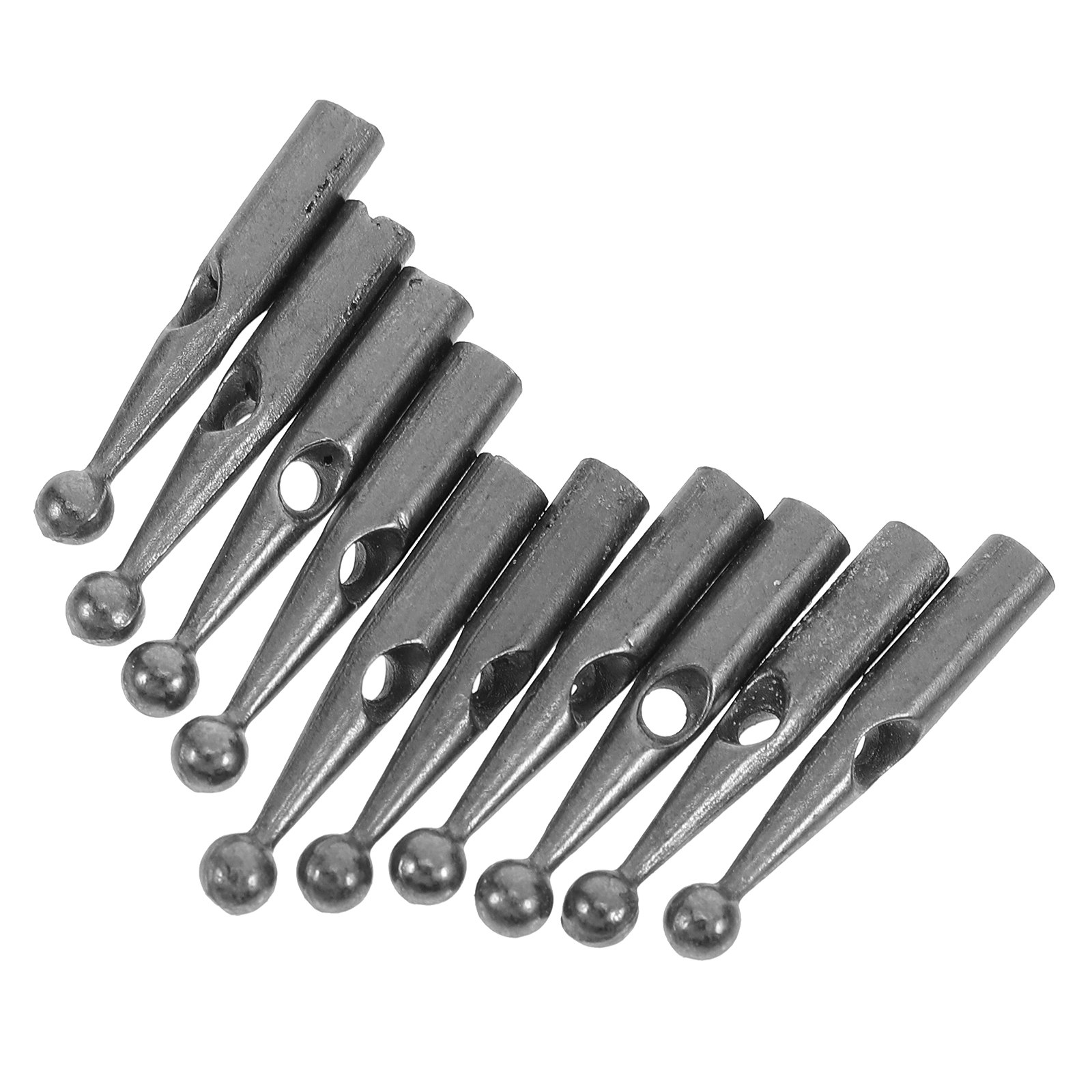 10 stück robuste metall-ersatzkappen für sonnenschirme, inklusive klappspitzen.