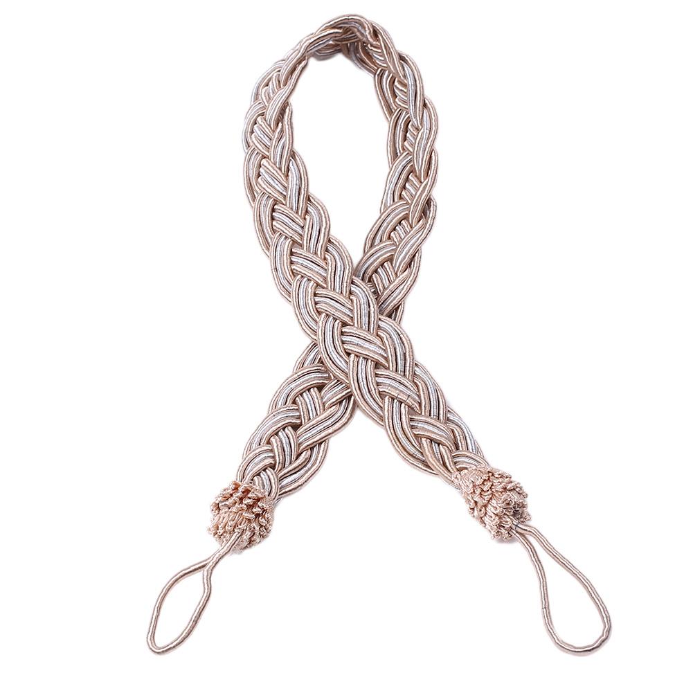 Raambinder huis & woondecoratie gordijnbinder touw gevlochten gevlochten touw gevlochten: 10 amandelkleurige