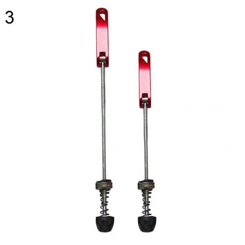 1Pair Bike Bicycle Cycling Wheel Hub Skewers Quick Release Bolts Axle Set Quick Release Bolt Cycling Outdoor: Red