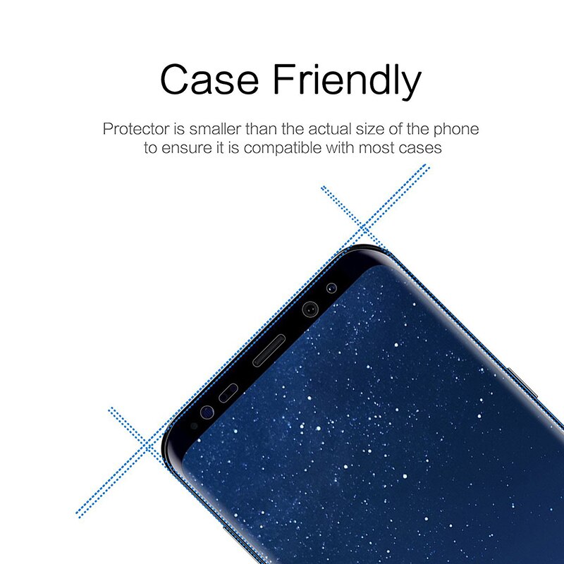 9D Volledige Gebogen Gehard Glas Voor Samsung Galaxy S8 S9 Plus Note 9 8 Screen Protector S10 Plus Voor Samsung beschermende Film