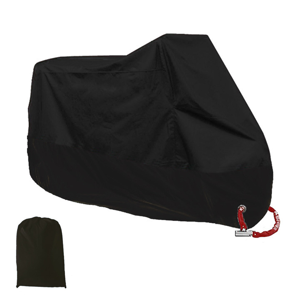 Motor Cover Waterproof Outdoor Protector Rainproof Outdoor Blanket Motorcycle Rain Sun Dust proof Moto Cloth: XL / All Black