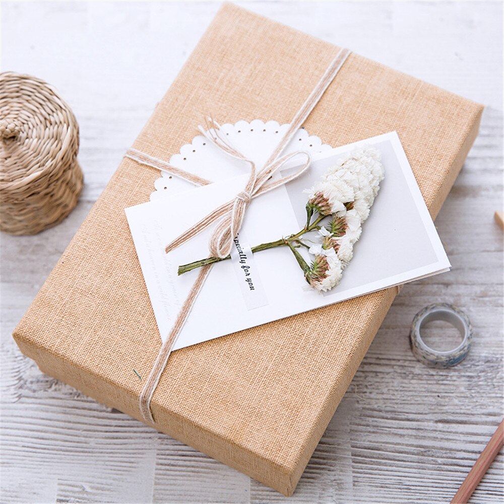 5pcs Retro Dry Flower Letter Papers Envelope Wedding Invitation Card Paper Handmade Greeting Card Letter Writing Paper