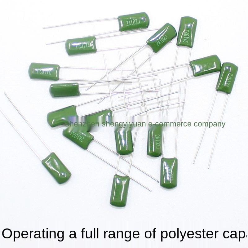 Polyester capacitor 2A102J 100V 1NF 1000PF P=5MM MYLAR CAP 100pcs