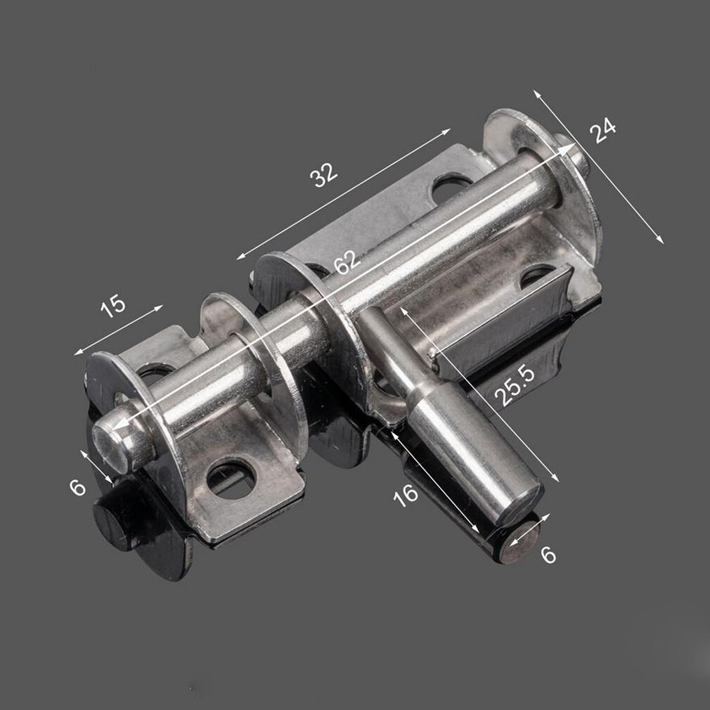 1.5 Polegada longo fechadura da porta slide parafuso 304 aço inoxidável trava da porta trinco para banheiro, vaso sanitário, galpão, quarto, móveis