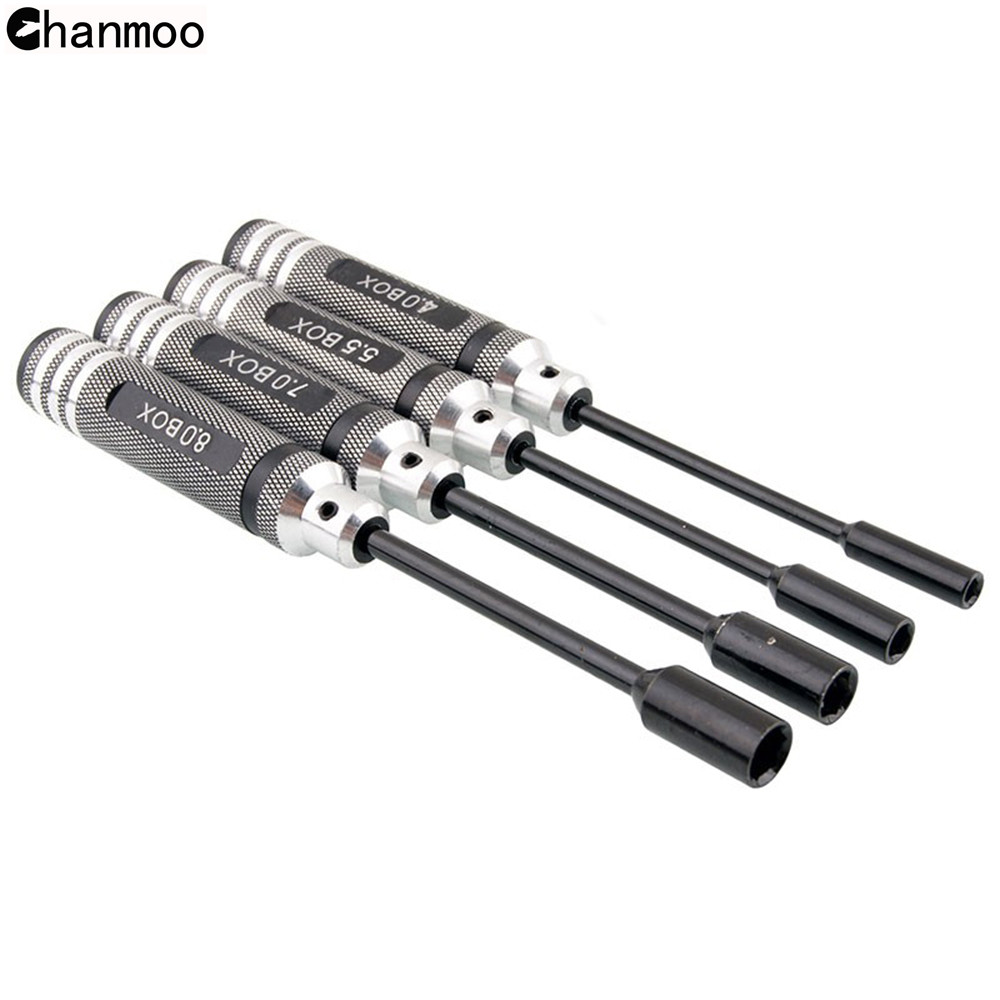 Destornillador hexagonal Universal H1.5/2,0/2,5/3,0mm, herramientas de controlador de llave Allen para coche teledirigido Tamiya HPI HSP Traxxas Losi Axial Kyosho: Blanco