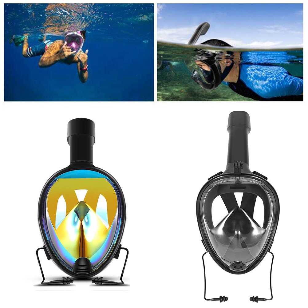 Máscara de Snorkel , antiniebla, seca, con tapones para los oídos, submarinismo, gafas de respiración
