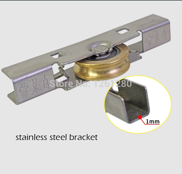 Ventana puerta corredera de rodillos plástico acero polea de ventana aleación de aluminio puertas y ventanas rueda de latón silencioso nylon rodillo hardware
