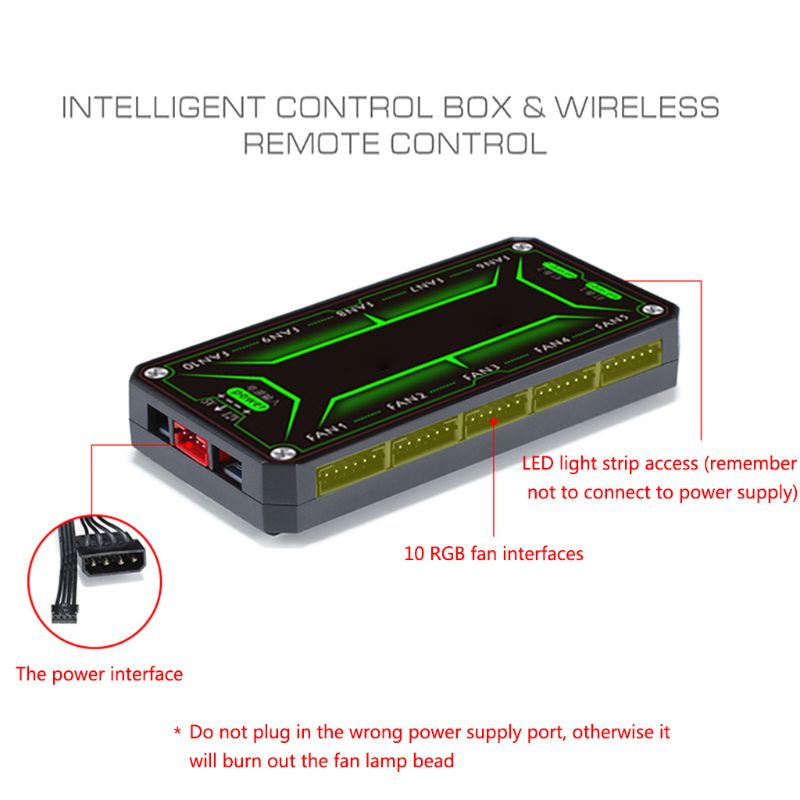 12cm Desktop PC Computer Case Cooling Fan LED Lights Color Changing RGB Chassis Fan Controller Remote Control