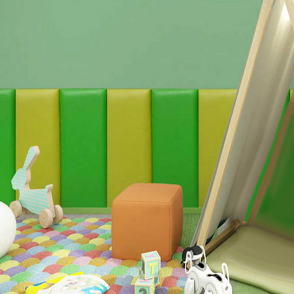 Alfombrilla de pared anticolisión para bebé, cojín autoadhesivo impermeable de espuma de Color sólido