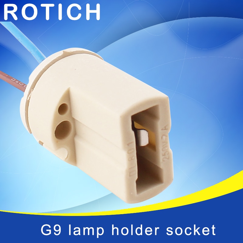 10 stks/partij G9 Lamp Base 250V 2A Keramische Socket G9 Type Halogeen Lamp Houder
