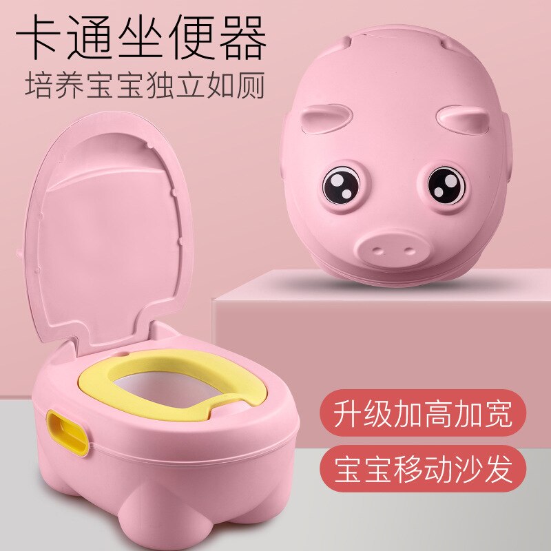 Tegneserie gris baby pottetrening sete baby takrenne toalett låve toalett trener sengepanne bærbar toalett rygg urinal til låve
