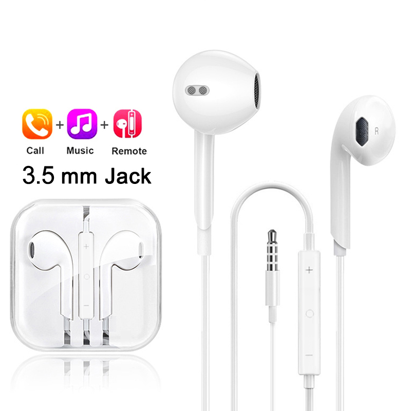 Słuchawki przewodowe dla Xiaomi 14 13 12 11 Pro Ultra Lite 3.5MM dla Redmi POCO Huawei Samsung akcesoria douszne: Czerwony