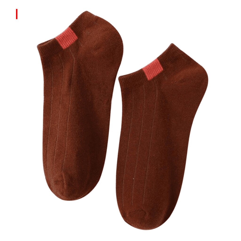 25 # Корейский Стиль Femmes Décontracté Coton Solide Couleur Pure Confortable Chaussettes Harajuku Style Sans Couture Coton Chaussettes: I