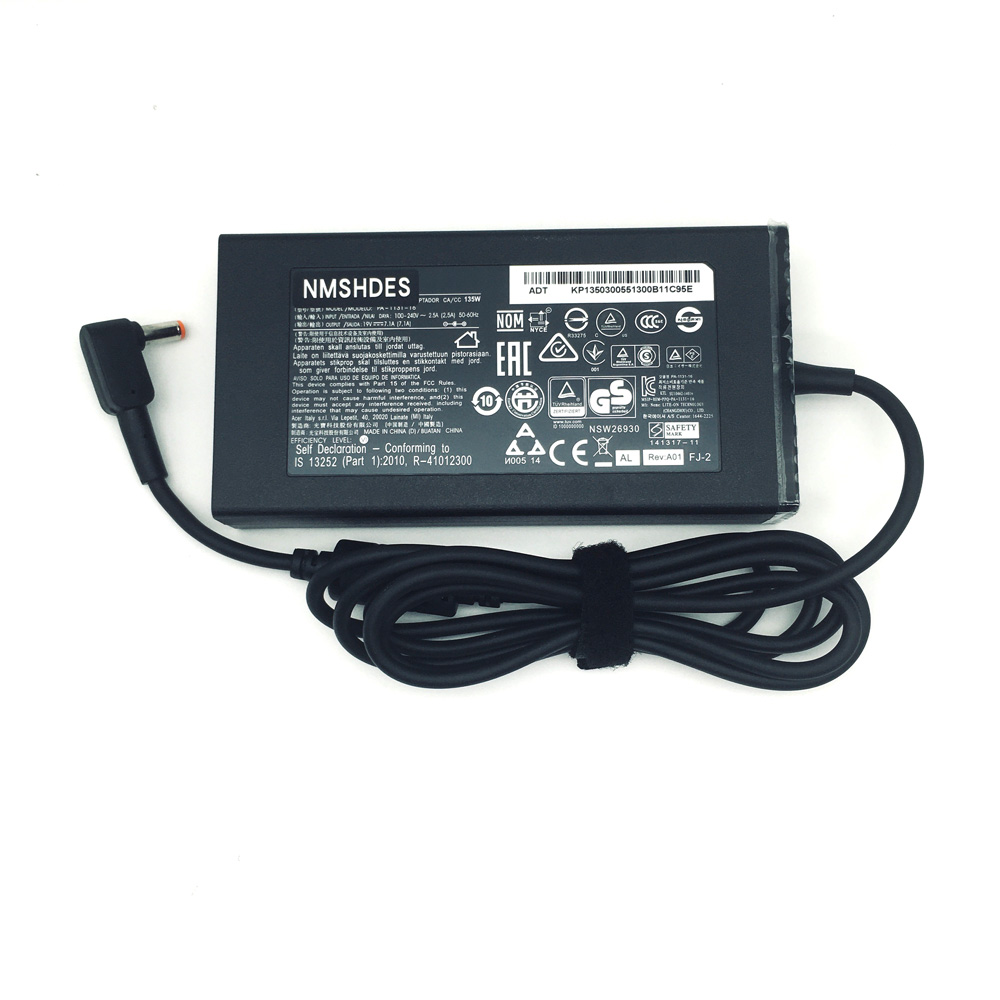 Original 135w, 19v, 7.1a ac-adapter strømforsyning for acer aspire nitro  vn7-791g-759q bærbar pc lader 5.5*2.5mm