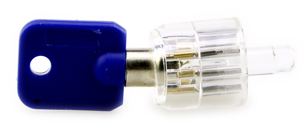 Transparent Tubular Lock Practice 7 Pin Training lock set