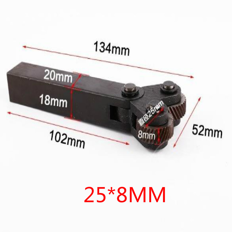 Moledor de doble rueda para torno, herramienta moleteadora de 1,8mm, de paso lineal, para engranajes de torno