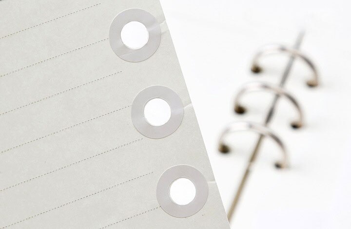 4Pcs 112 Gaten Reparatie Losse Blad Papier Sticker, Bindmiddel Gat Ringen Reparatie Stickers. Herstellen Gat