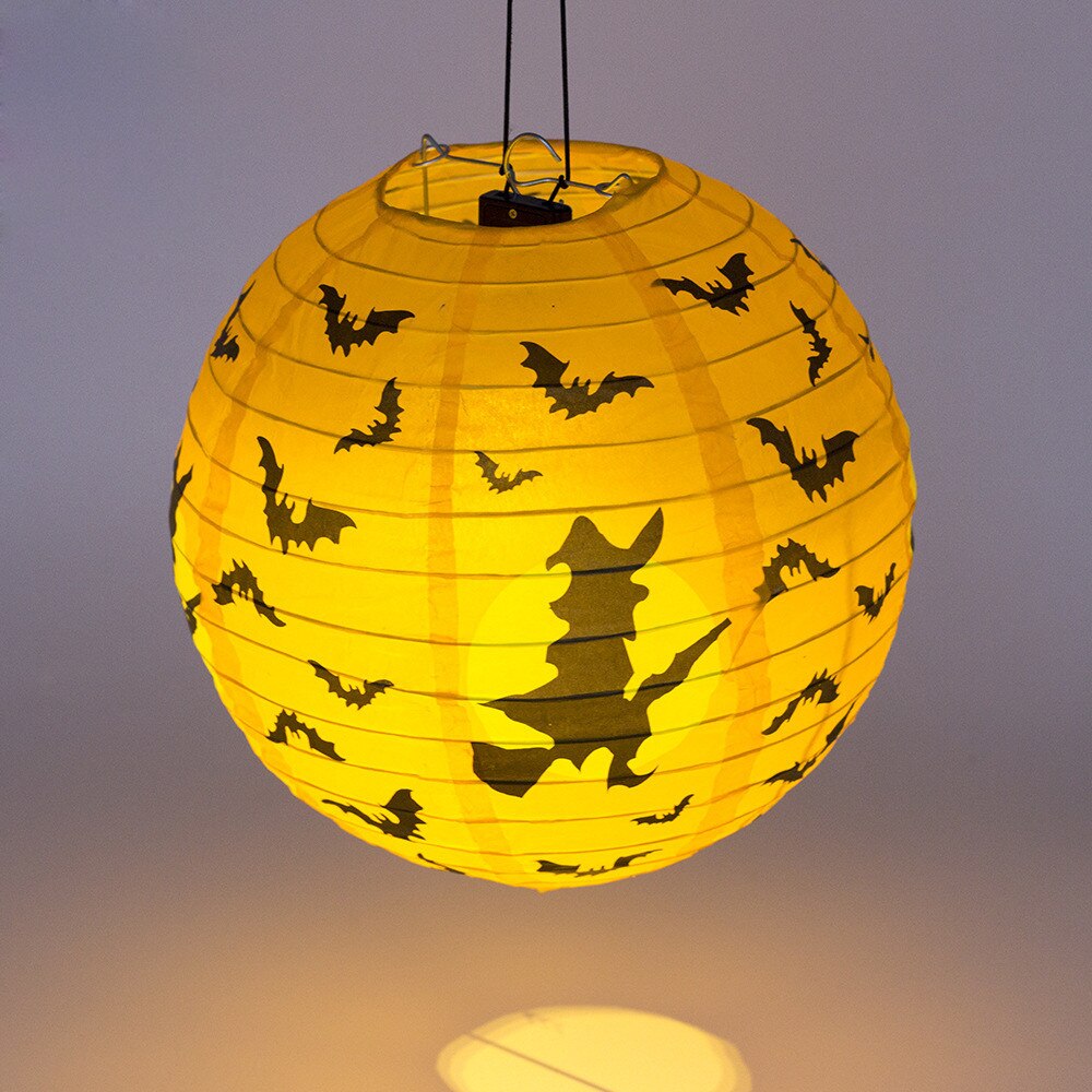 Festival Lantern Halloween Paper Pumpkin Hanging Lantern Diy Party Decor Scary for Christmas Wedding Birthday Party: B / 30cm