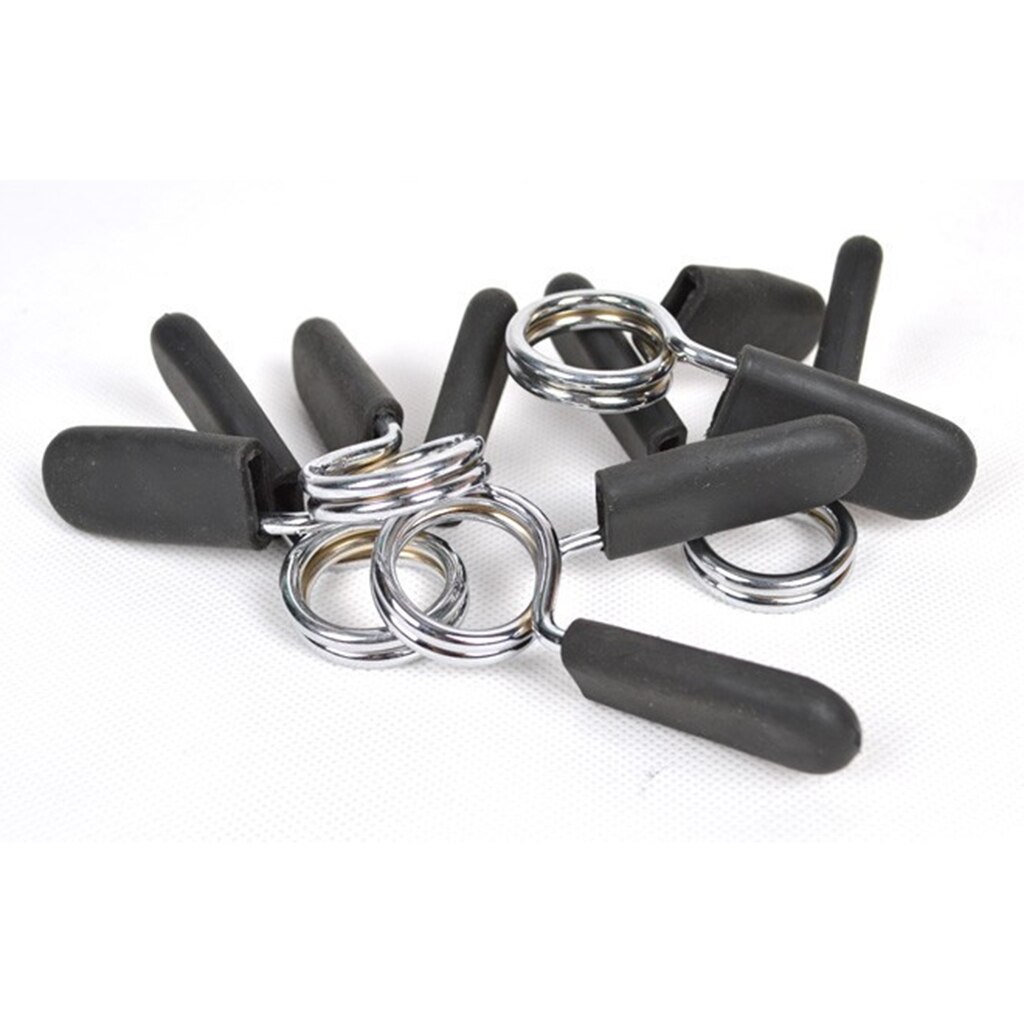 Steel Dumbbell Spring Clamp Clips Locking Collar Weight Plate Adjuster 24/25/28 / 30mm