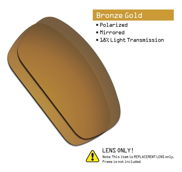SmartVLT Polarized Replacement Lenses for Oakley Splinter Sunglasses - Multiple Options: Bronze Gold