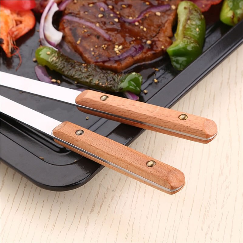 Ensemble de couteaux fourchette BBQ | En acier inoxydable pour l'extérieur, dinde porc Steak boeuf Grill Barbecue bâtons à rôtir, outils accessoires de cuisine 2 pièces