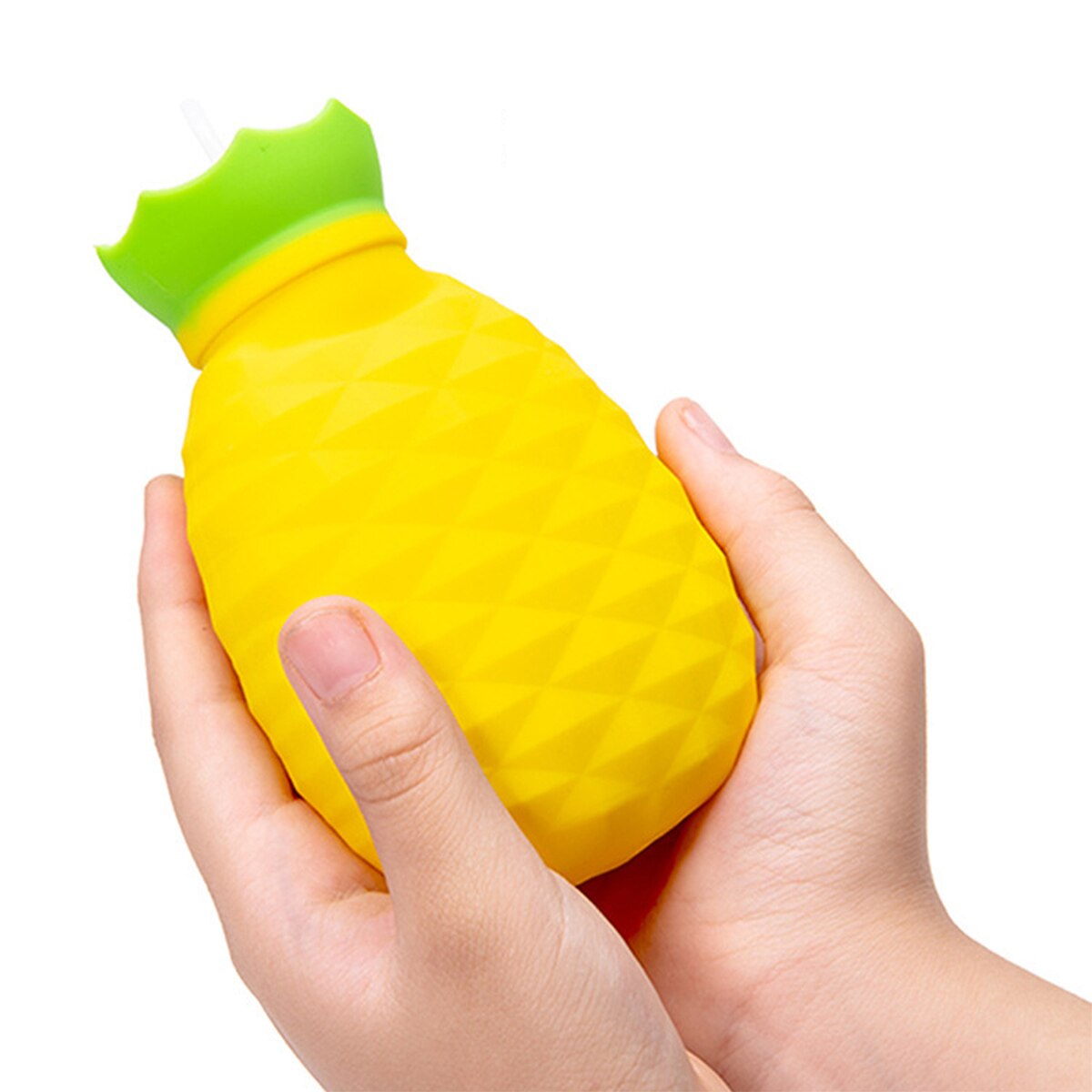 200Ml Multi-Functionele Ananas Vorm Warmwaterkruik Explosieveilige Koud Of Warm Siliconen Hand Flessen Kids zand Speelgoed