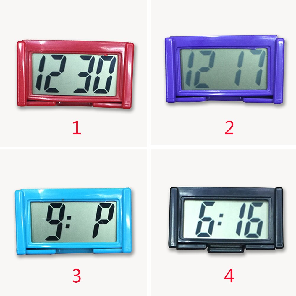 Innere Wagen Auto Armaturenbrett Pult Digital Uhr LCD Bildschirm selbst-Klebstoff Halterung Wagen Uhr