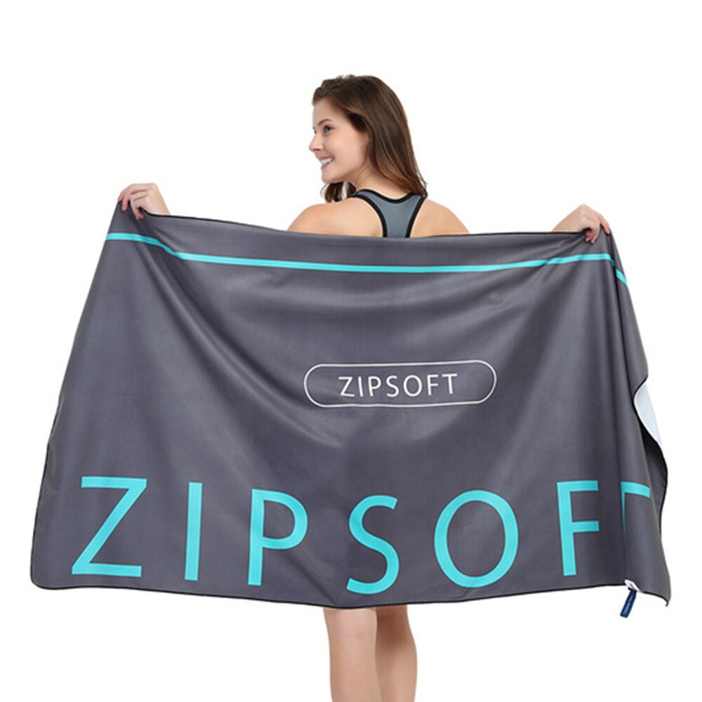Zipsoft merke gym håndkle 75 x 135cm sportsbad strand mikrofiber stoffer teppe fotturer camping svømming reise: Zipyh / 80 x 160cm