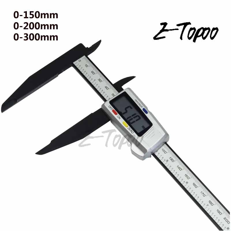 300mm 200 Electronic Digital Caliper LCD Plastic Vernier Caliper Long Jaw Micrometer Inner Outer Diameter Gauge Measuring Tools