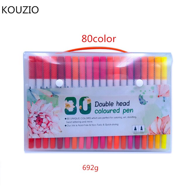 12 pçs/set Marcador Canetas kawaii caneta gel Cor jel kalem glitter branco tinta caneta material escolar papelaria papelaria colorida: 80 Marker Pens
