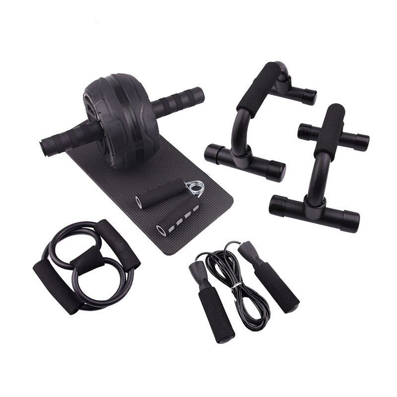 Portable Abdominal Wheel Ab Roller Combination Set Men Women Home Gym Thin Waist Exercise Abdominal Muscle Fitness Equipment: Gold