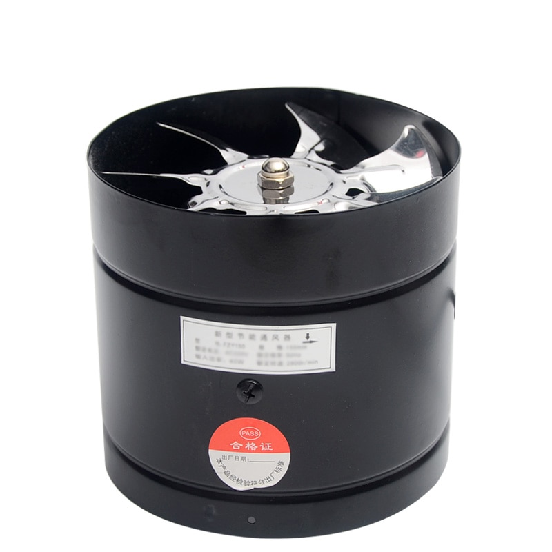 6 zoll küche wc exhaustfan jalousie 6 "rohr Ventilator Luft belüftung decke Booster Gebläse metall absaugung 150mm