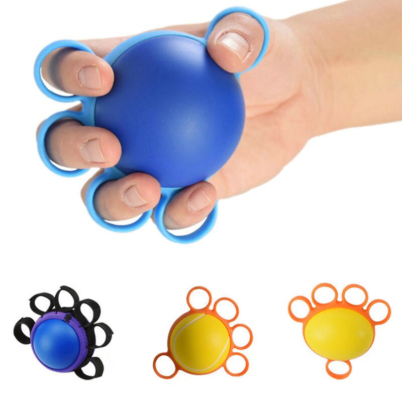 10/25 £ Finger Griff-Ball Massage Rehabilitation Ausbildung Ältere ÜSpund Ball Hand Finger Festigkeit Kreis Griff Gerät