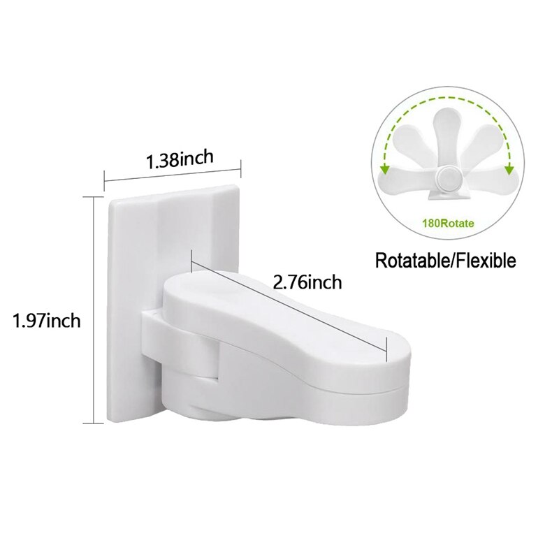 2 Pck Kinderen Deur Veiligheid Lock Anti-Opening Schuifraam Lock Beschermende Deur Handvat