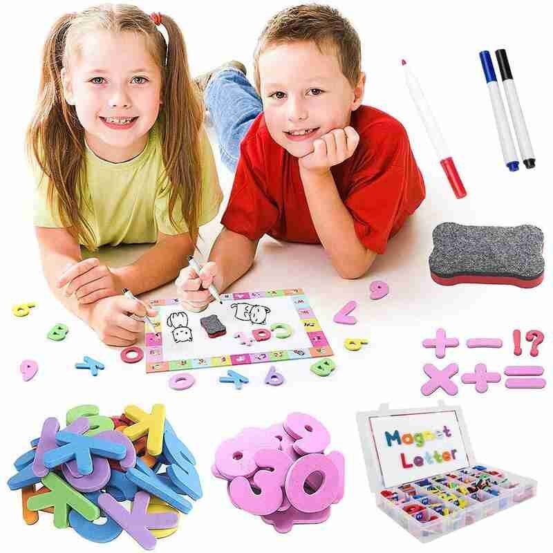 Magnetische Letters 10/26 Pcs Hoofdletters Kleine Schuim Alfabet Abc Magneten Voor Koelkast Koelkast Educatief Speelgoed Set