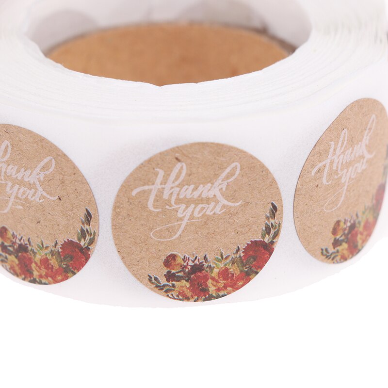 500pcs/roll thank you stickers seal labels handmade sticker for decoration: Default Title