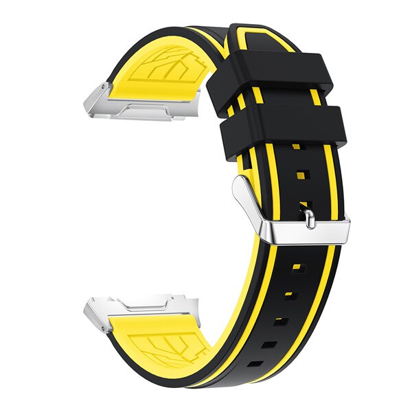Soft Silicone Two-tone watchband for Fitbit Ionic strap Replacement personality Sport Adjustable Watch Bands Bracelet Bangle: D