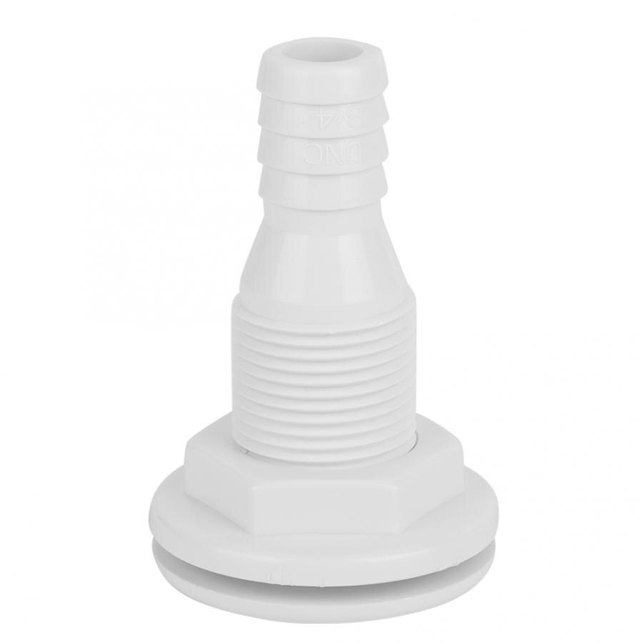 Exhaust Manifold 3/4in Plastic Marine Thru Hull Exhaust Fittings Boat Drain Outlet Plug White exhaust boat accessories marine